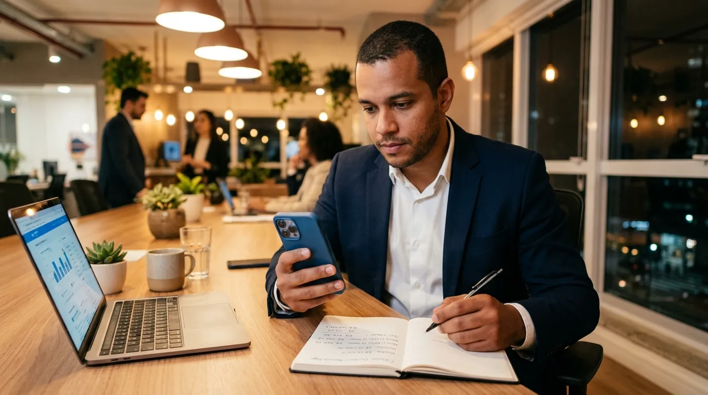 Comerciante calculando as taxas do Point Tap e valores líquidos no app do Mercado Pago.