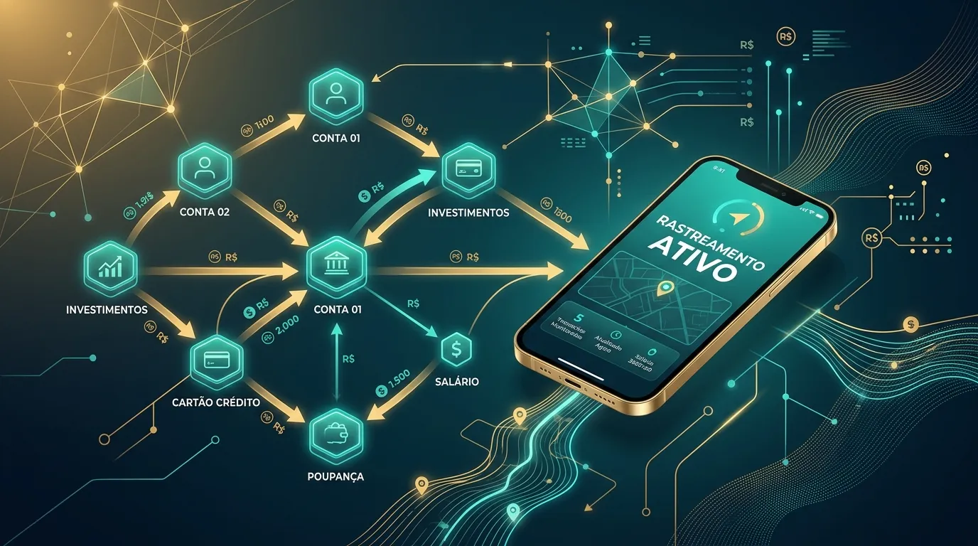 Sistema de rastreamento automático de valores transferidos por Pix. 