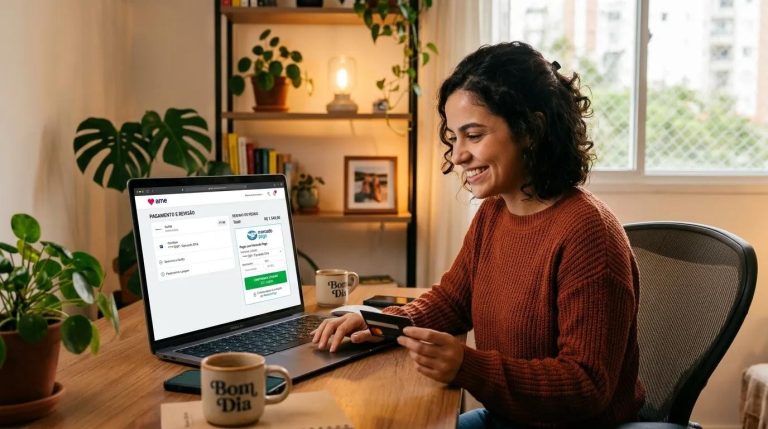 Checkout do Mercado Pago em uma loja virtual brasileira